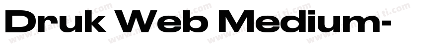 Druk Web Medium字体转换
